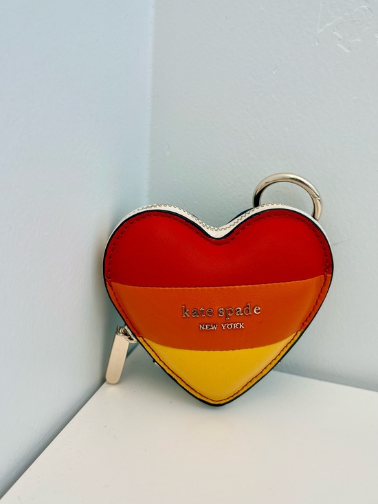 kate spade Accessories - kate spade Heart Coin Purse in Red, Orange, Yellow